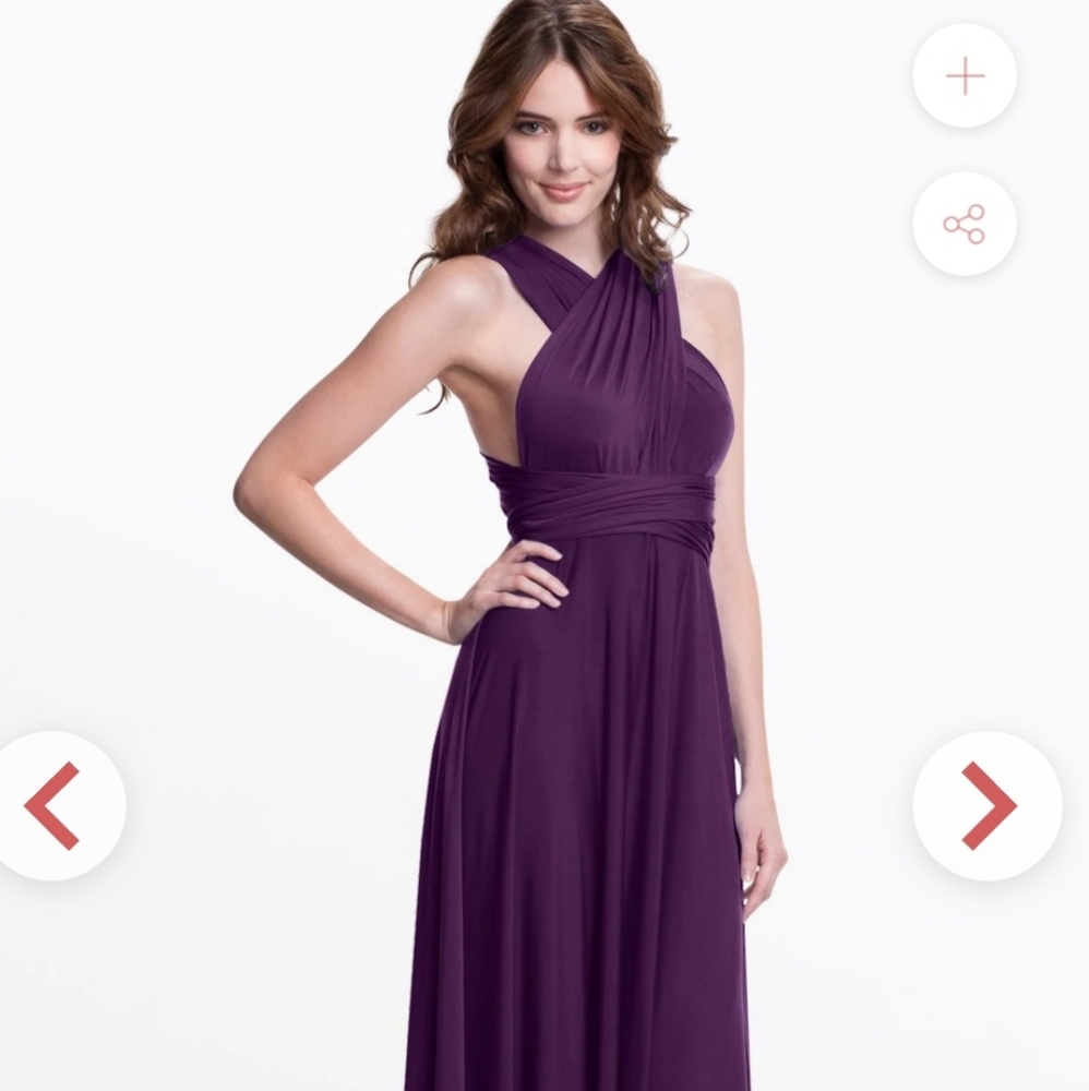 Henkaa maxi infinity dress plum